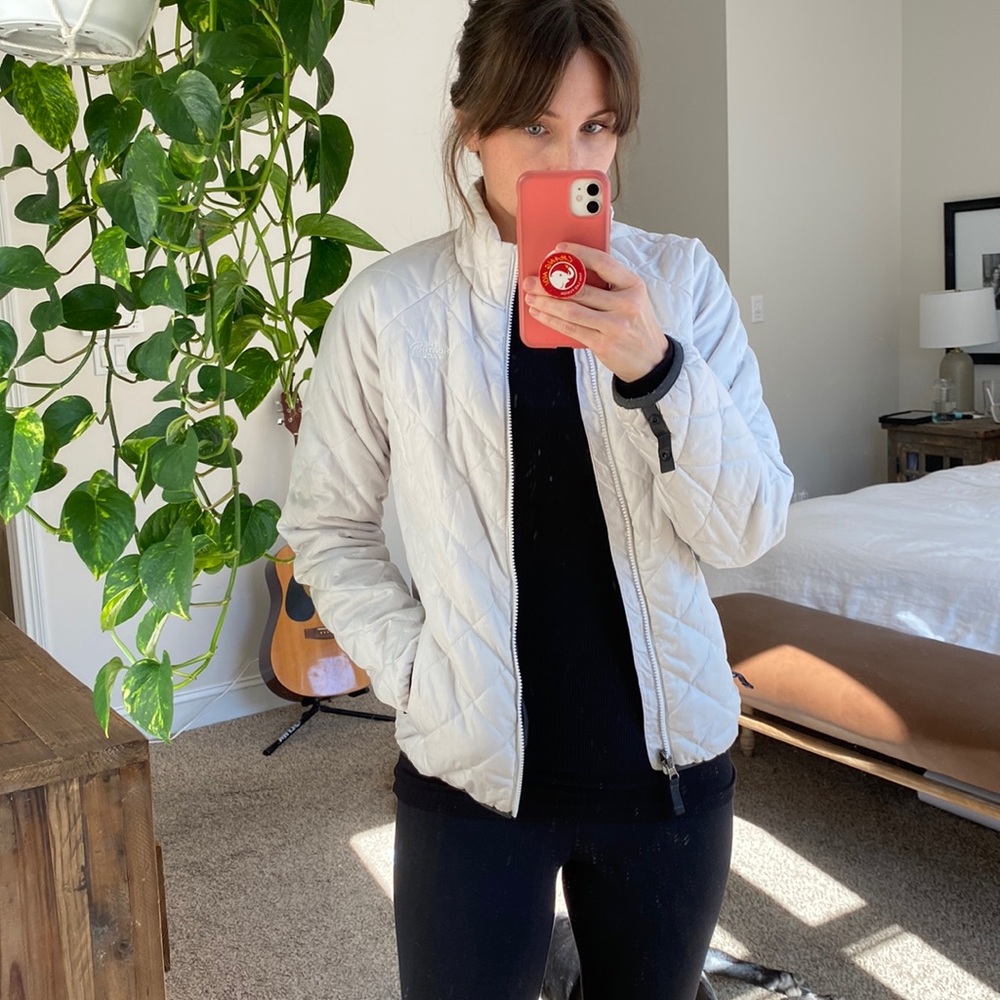 The North face double shelled jacket / size S / white and grey - Picture 6 of 16